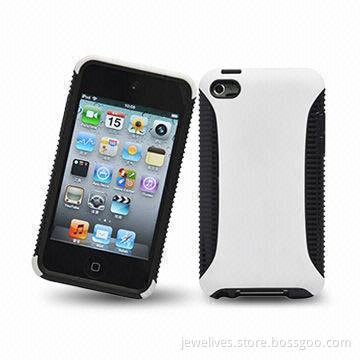 Case for iPod Touch 4, Made of PC and TPU Material, Customized Designs and Logos are Welcome